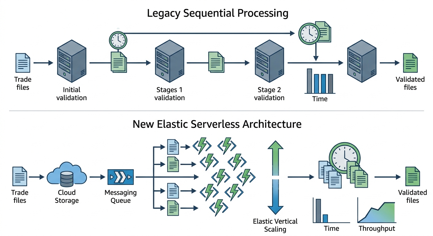 High-Performance Elastic Trade Validation on AWS for FINRA case study