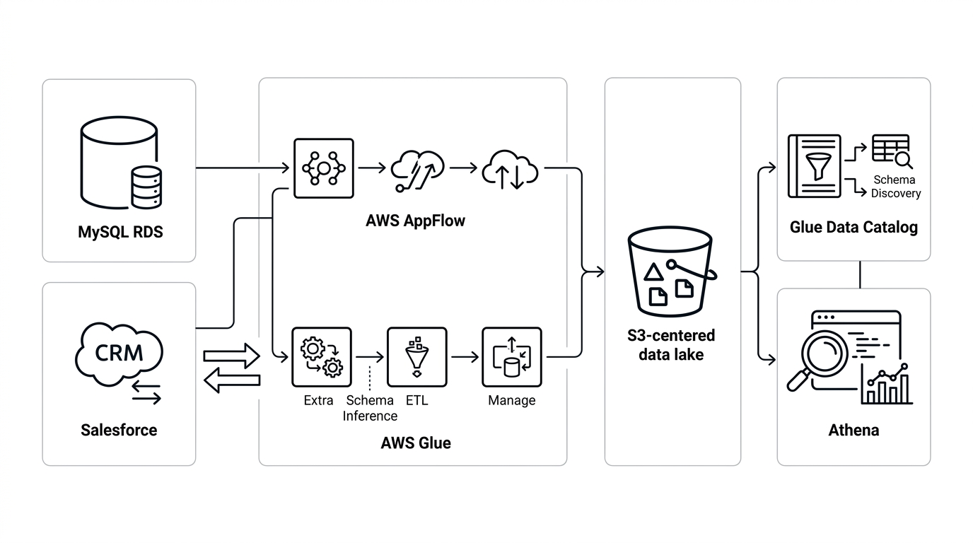 Share Our Strength: Unifying Salesforce and MySQL Data on AWS Glue and AppFlow case study